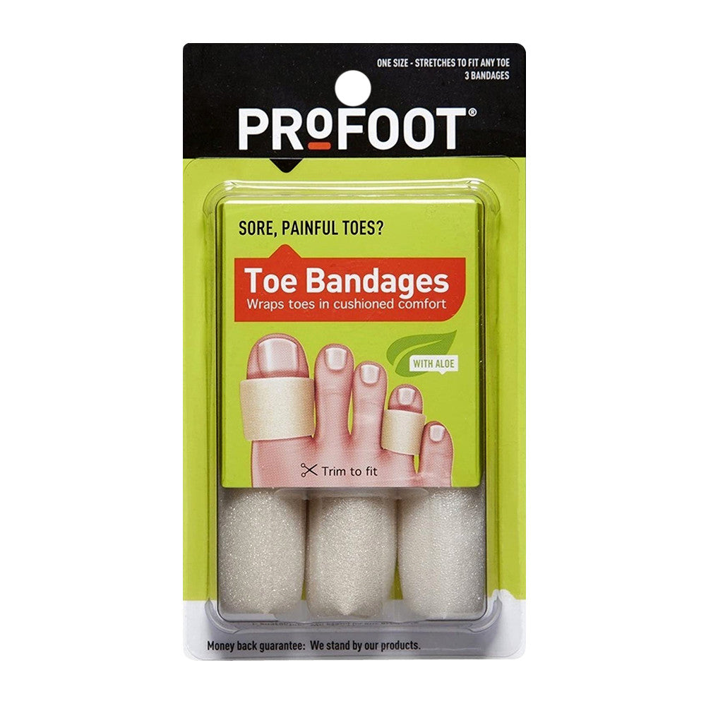 Profoot Care Toe Bandage Of 4 Inches Length, Medium Size, 3 Ea